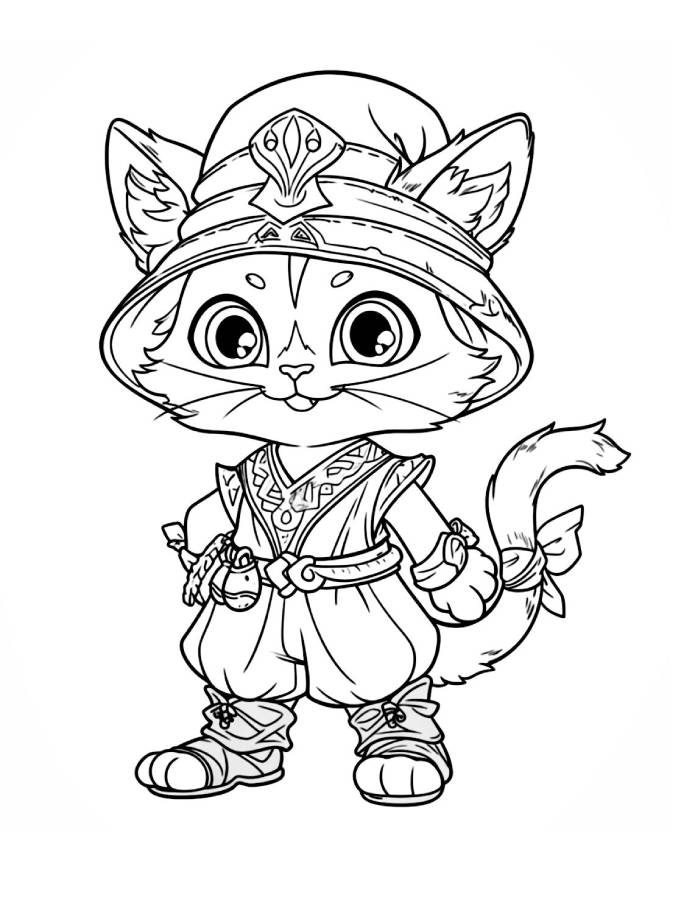 Puss In Boots Lol Coloring Page