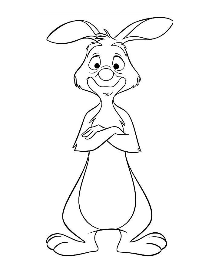 Rabbit From Winnie The Pooh Coloring Page