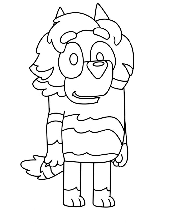 Radley Bluey Coloring Page