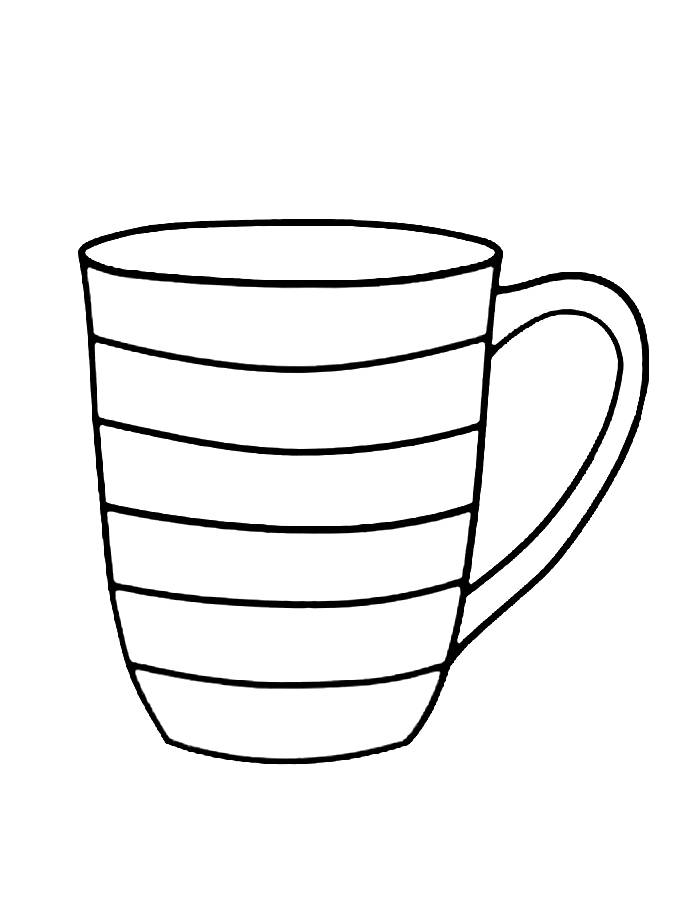 Rainbow Coffee Mug Drawing For Kids