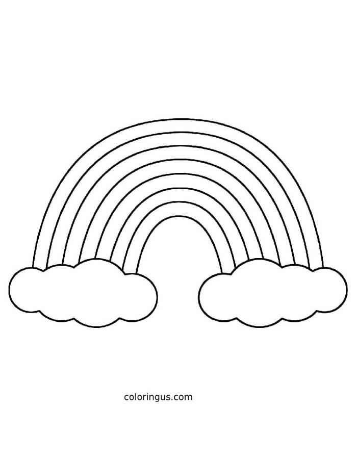Rainbow Coloring Pages
