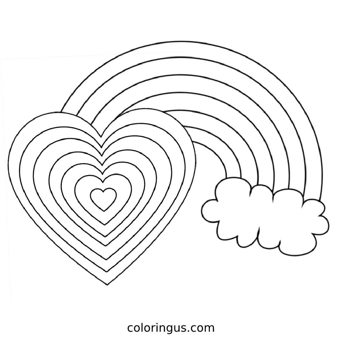 Easter Heart Coloring Pages