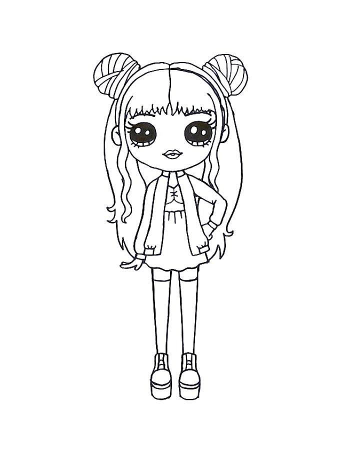 Rainbow High Fashion Doll Sunny Madison Coloring Page