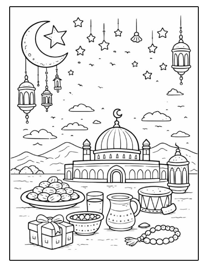 Ramadan coloring page