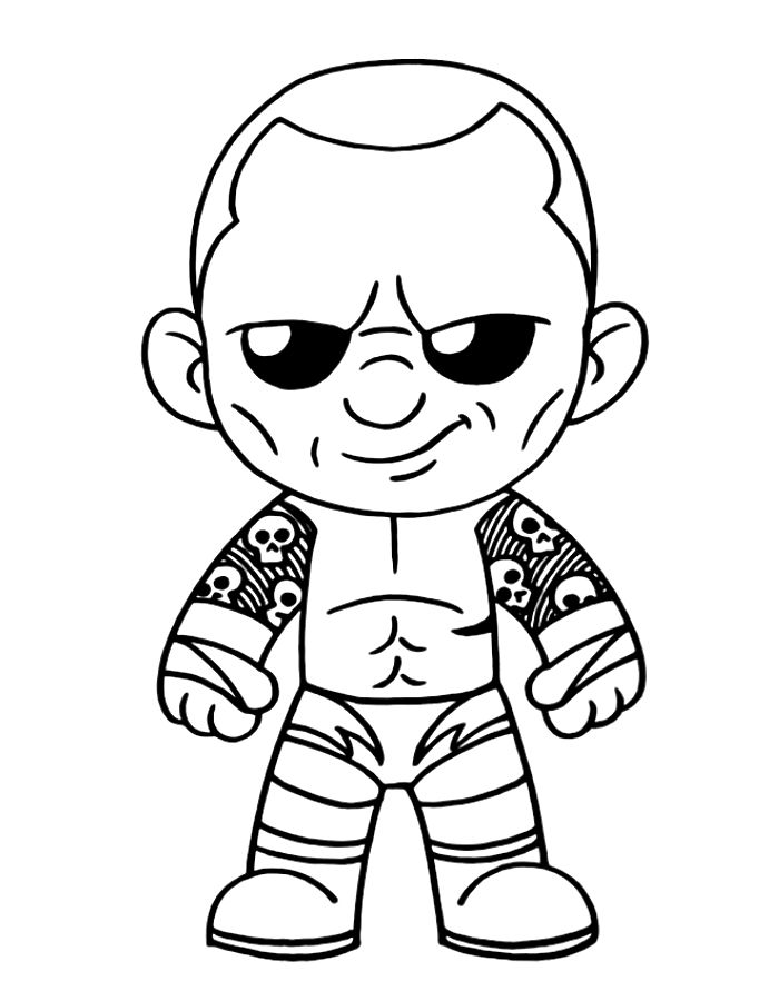 Randy Orton Wwe Coloring Page