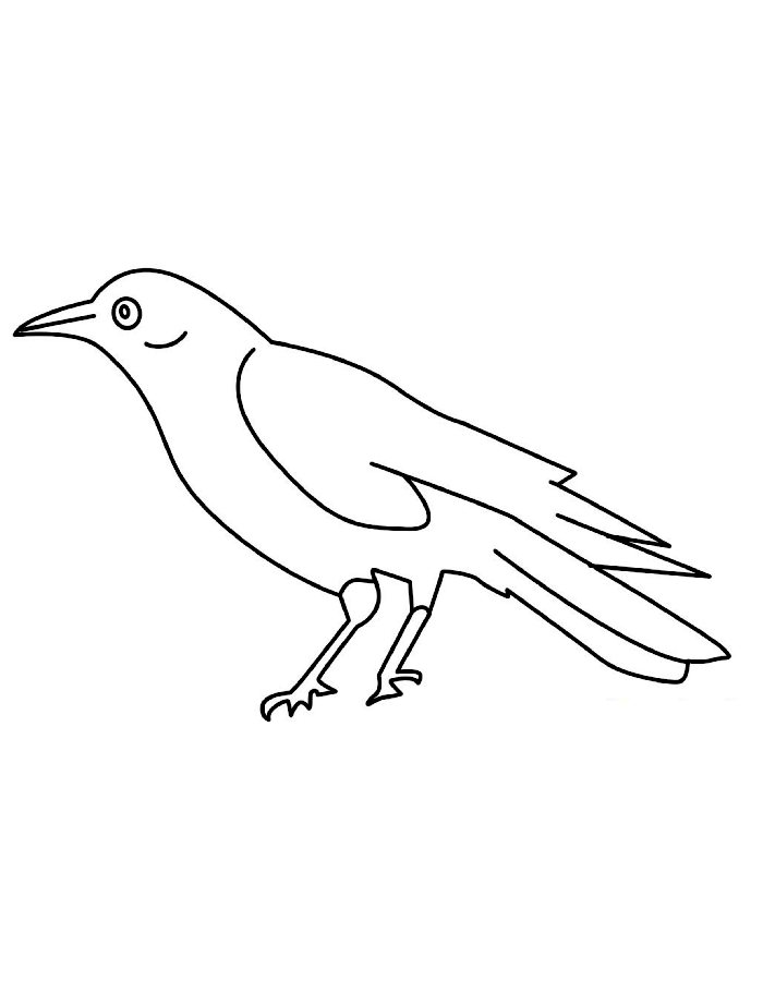 Raven  coloring page