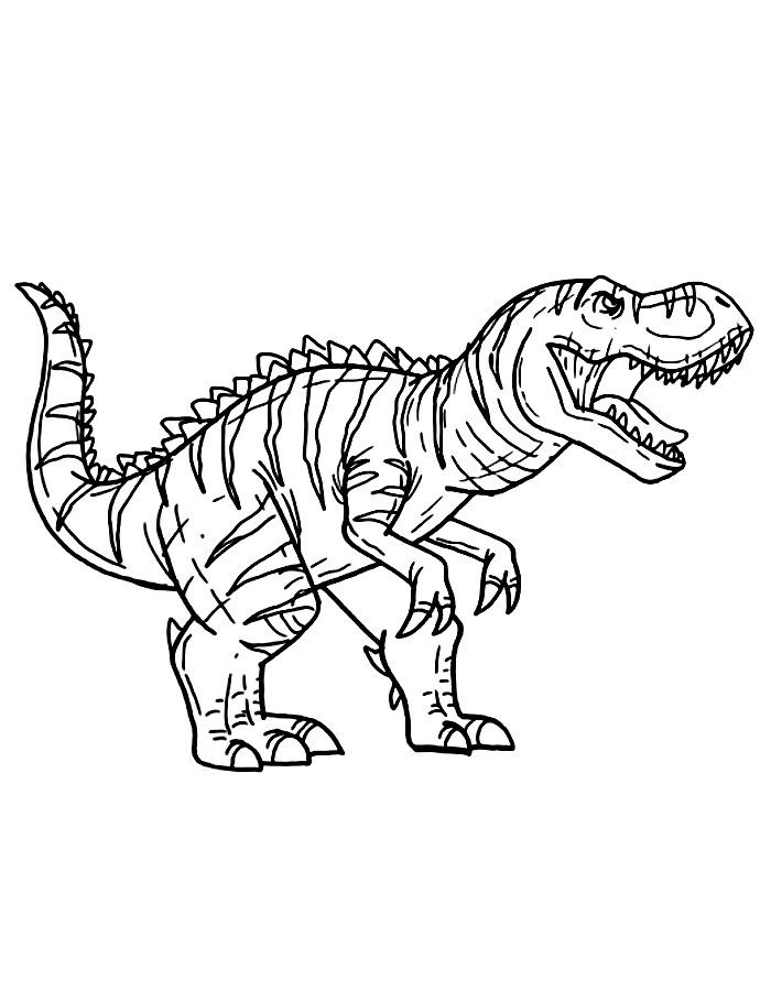 Realistic Dinosaur Coloring Page