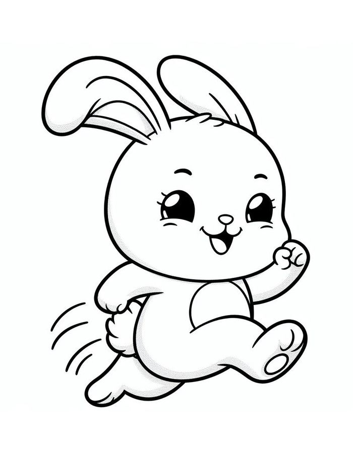 Rebecca Rabbit Coloring Page