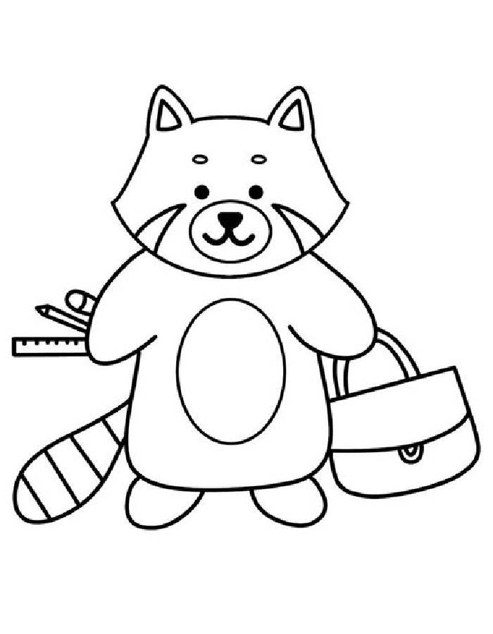 Red Panda Movie Coloring Page