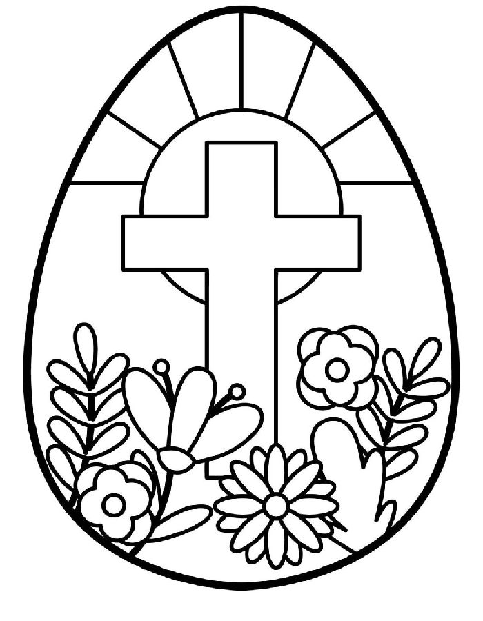 Religious Easter Activities For Kids Printable Coloring Page