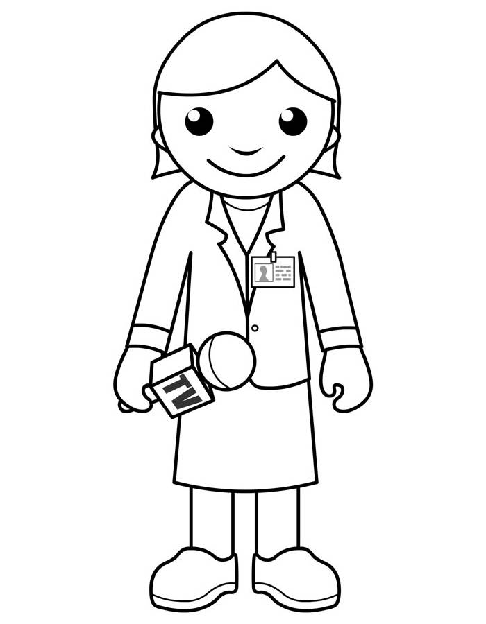 Reporter Coloring Page