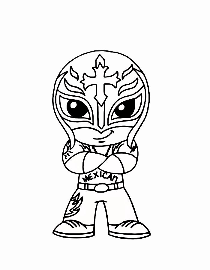 Rey Mysterio Coloring Page