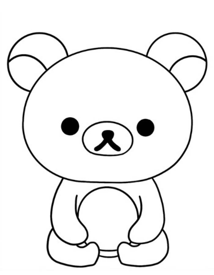 Rilakkuma From Sanrio Coloring Page