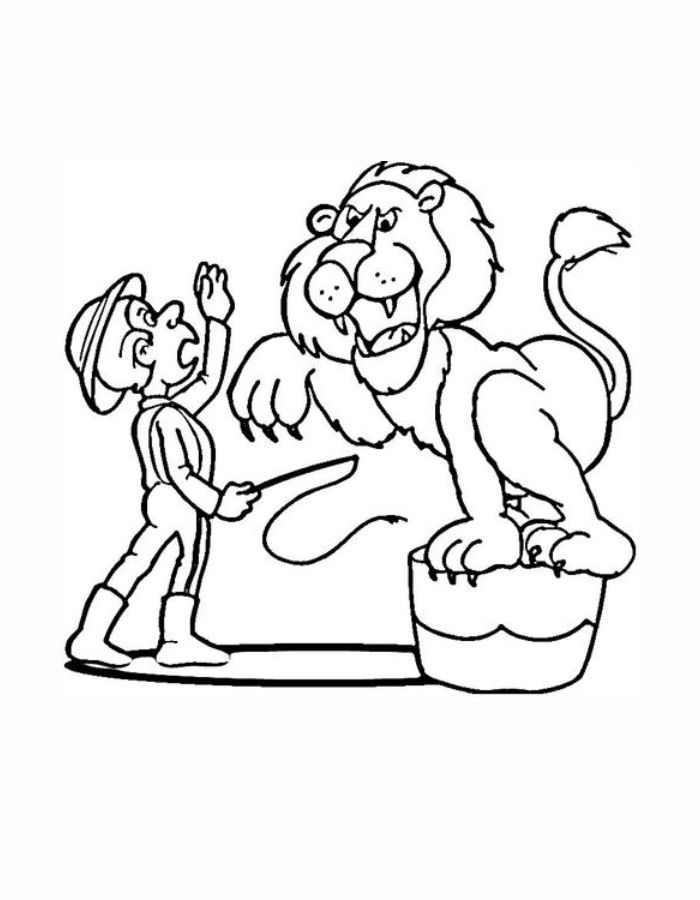 Ringmistress Coloring Page