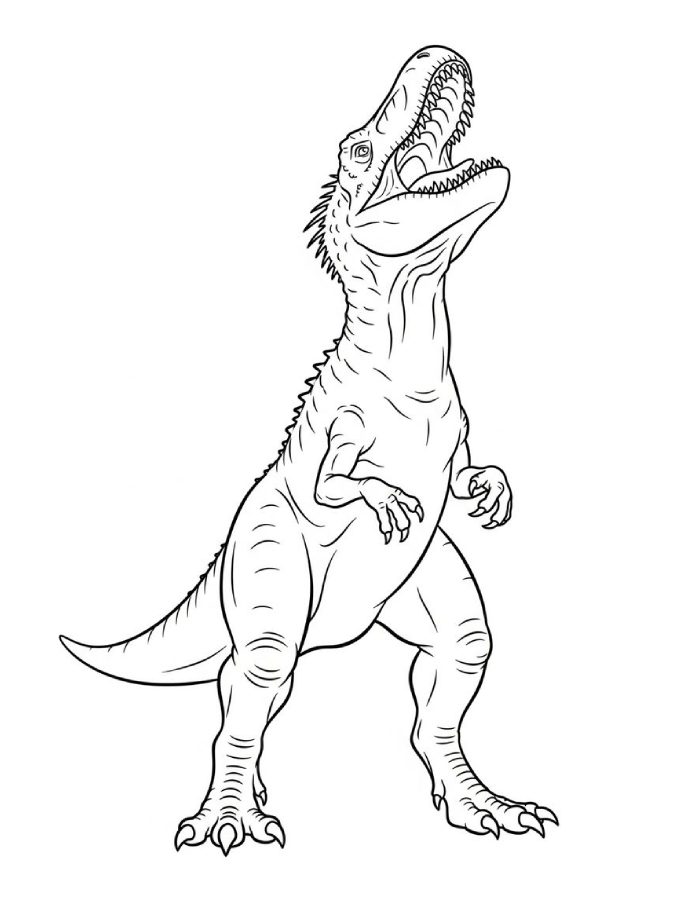 Roaring Indominus Rex Coloring Page