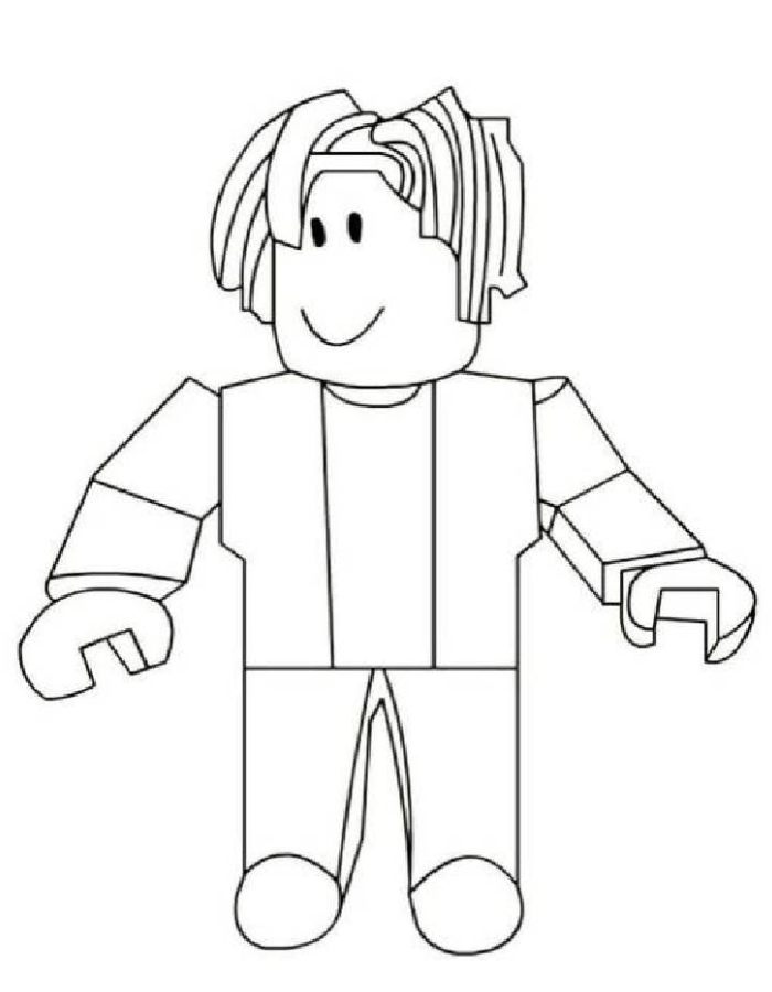 Roblox Character Coloring Page