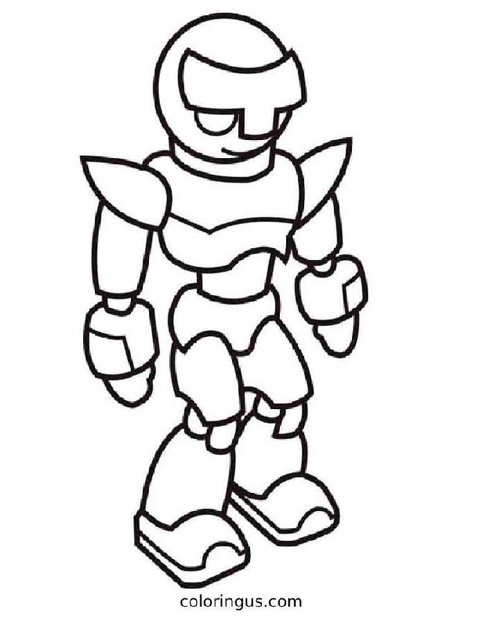 Robot Coloring Page