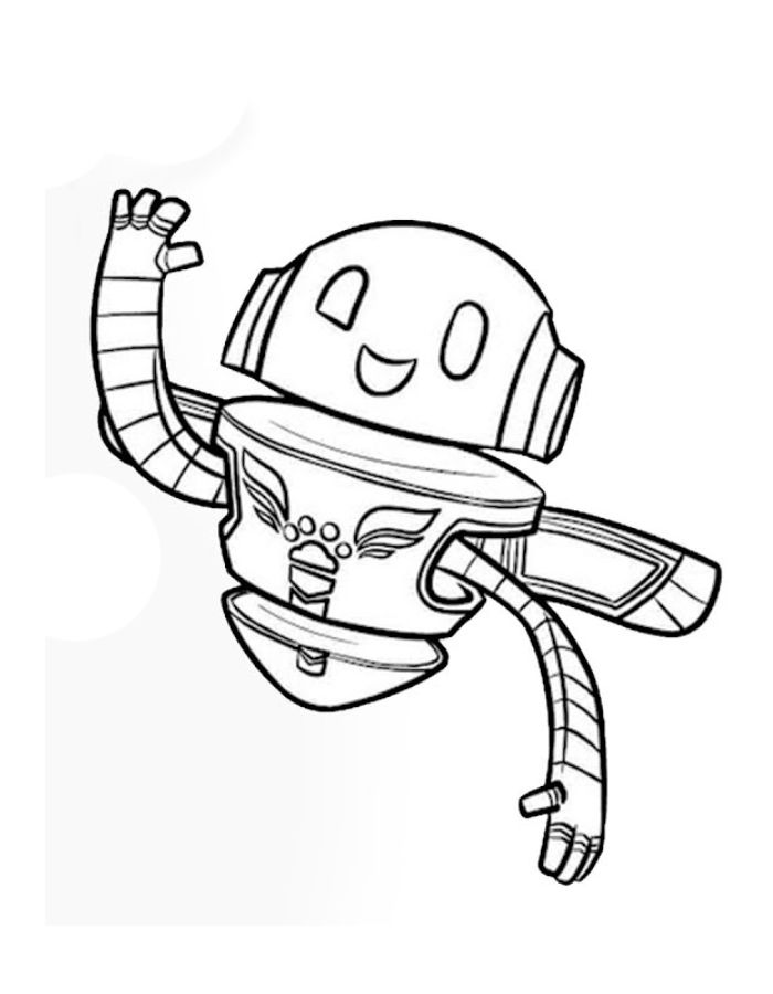 Robot Pj Masks Coloring Page