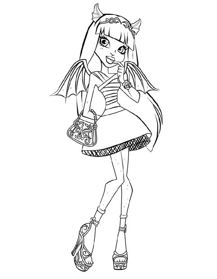 Rochelle Goyle From Monster High Coloring Page