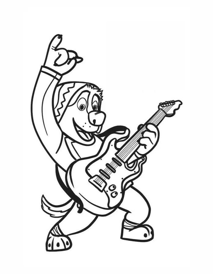 Rock Band Coloring Page