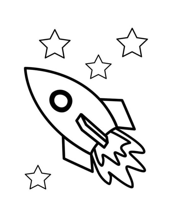 rocket coloring pictures