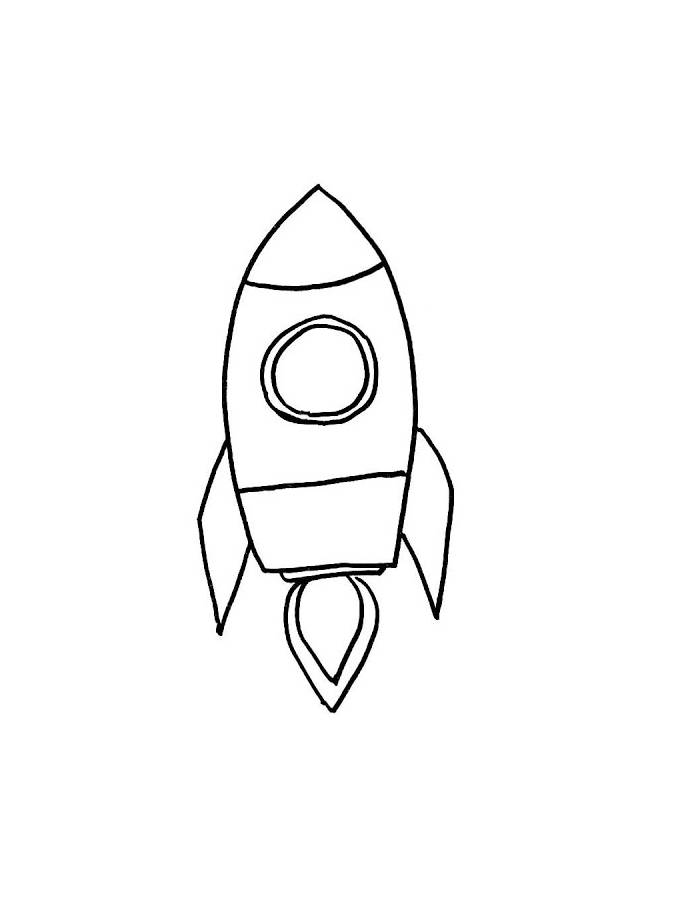 Rocket Ship Drawing