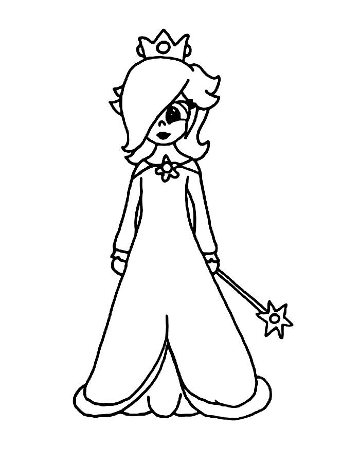 Rosalina Drawing Coloring Page