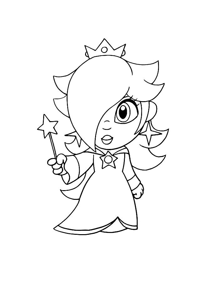 Rosalina To Print Coloring Page