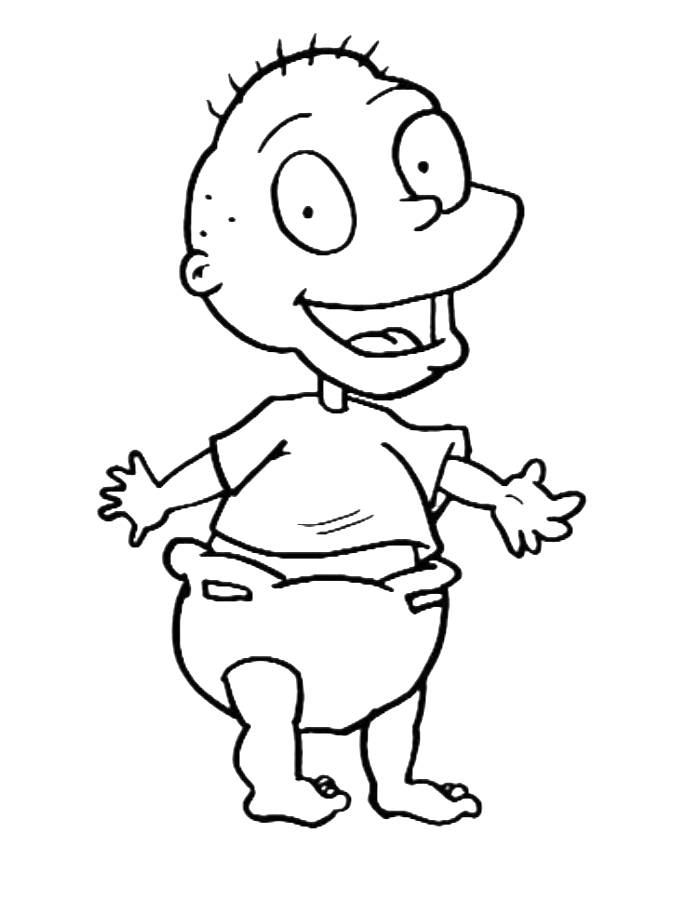 Rugrats Tommy Pickles Coloring Page