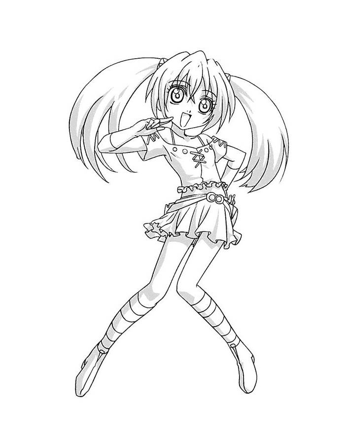 Runo Misaki Coloring Page