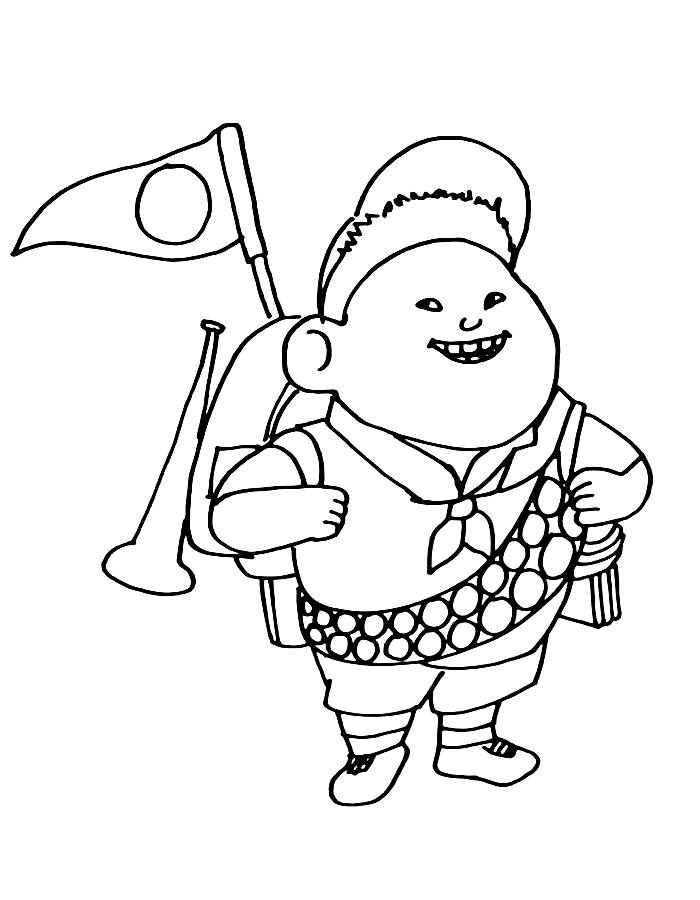 Russell From Up Coloring Page