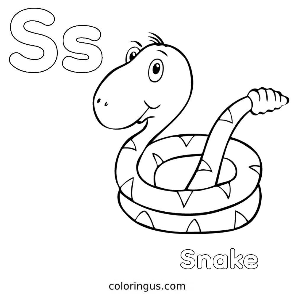 Letter S Coloring Pages - Free Printable Sheets