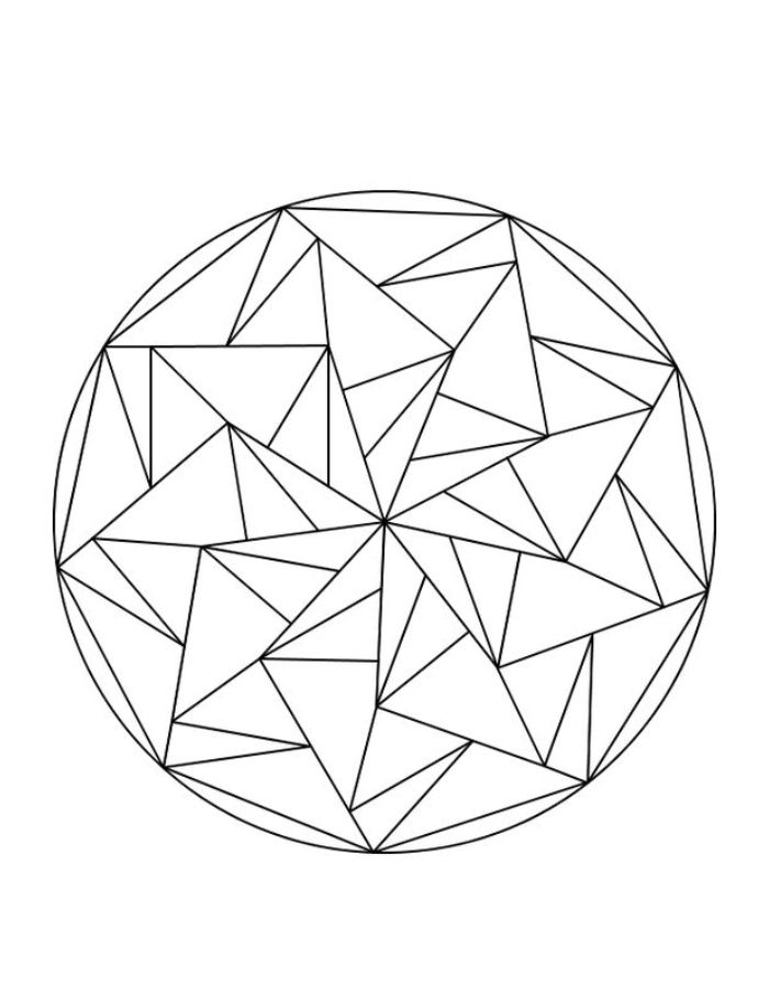 Sacred Geometry Coloring Page