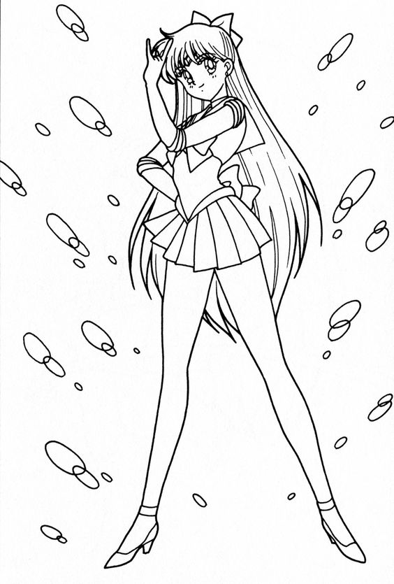 Sailor Venus  Coloring Page