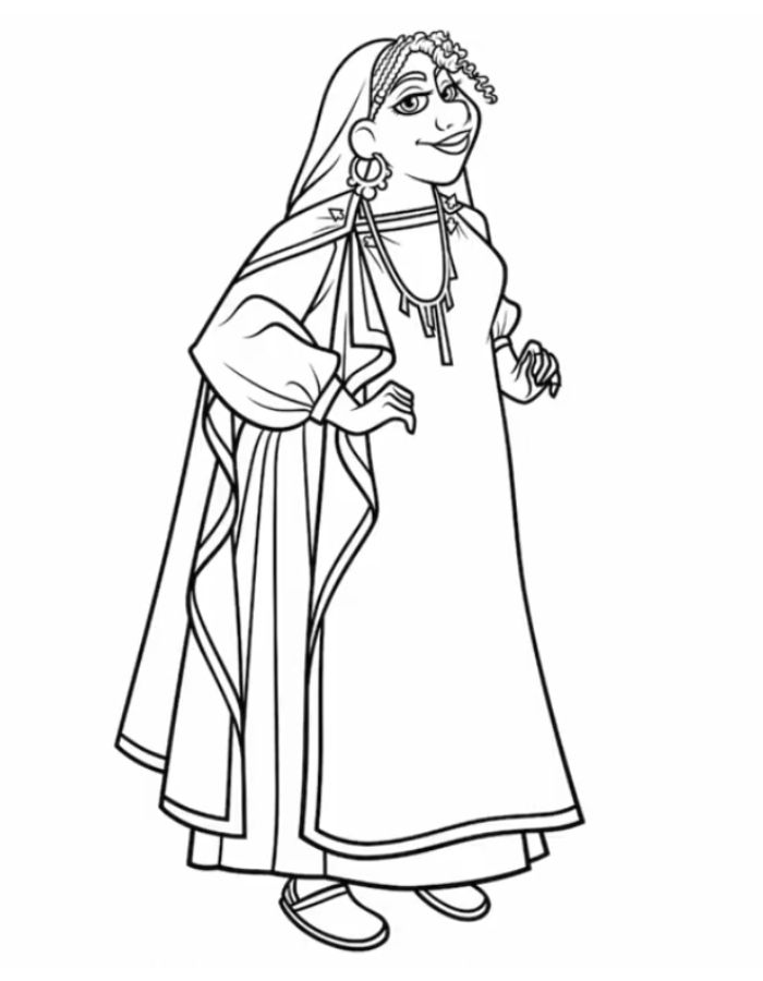 Sakina Wish Coloring Page