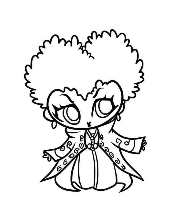 Sanderson Sisters Coloring Page