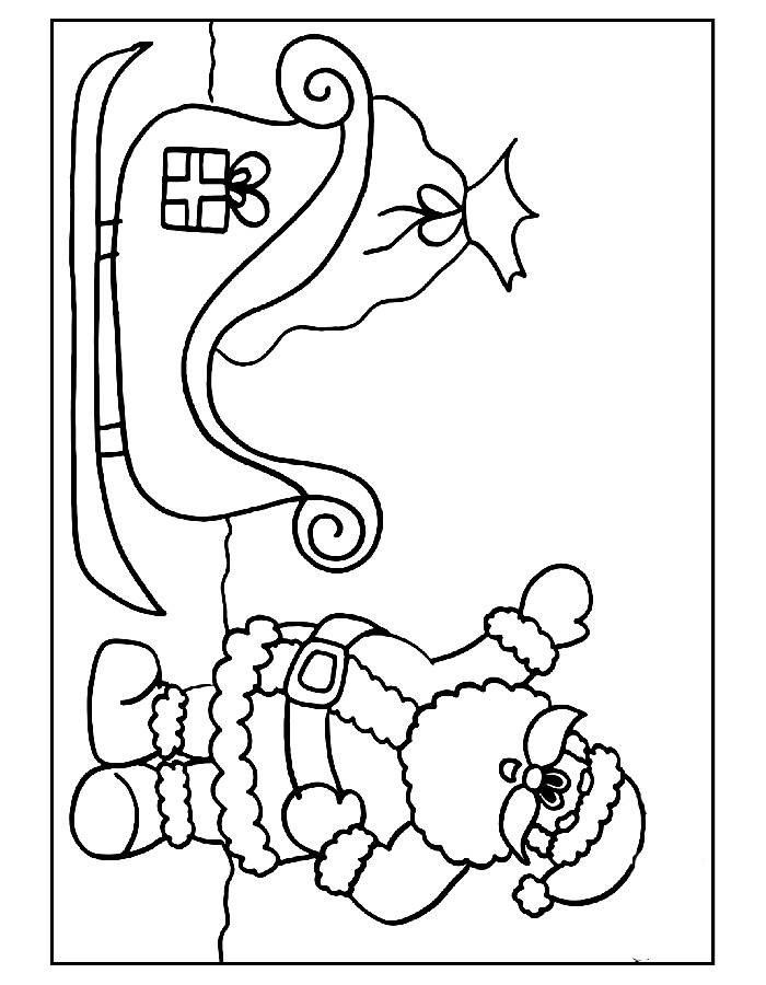 Santa Claus Images To Color Coloring Page