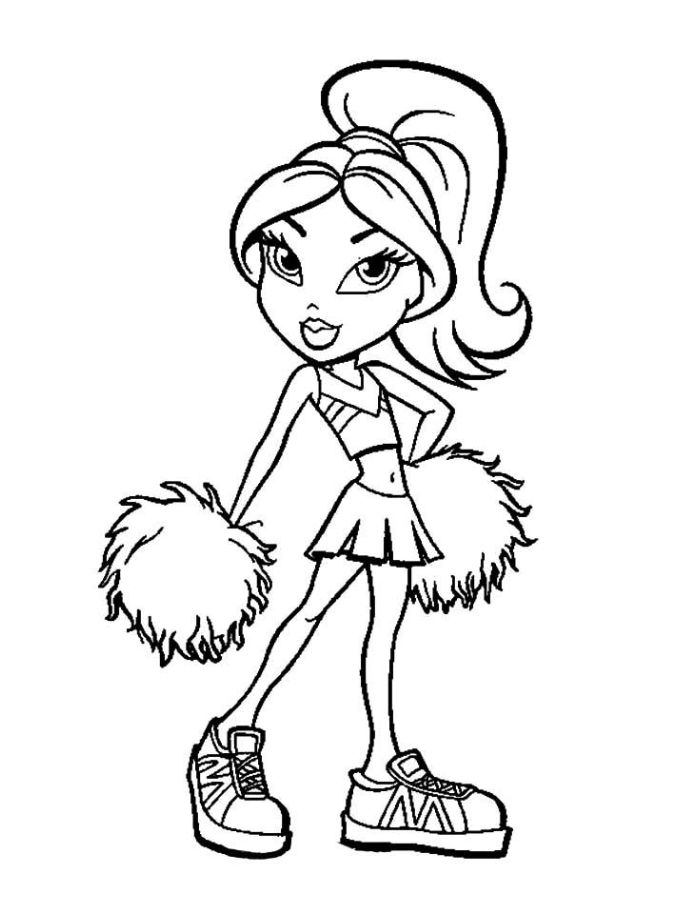 Sasha Bratz Coloring Page