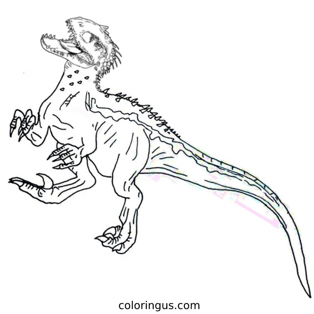 Indoraptor Coloring Pages (Free Printable PDF)