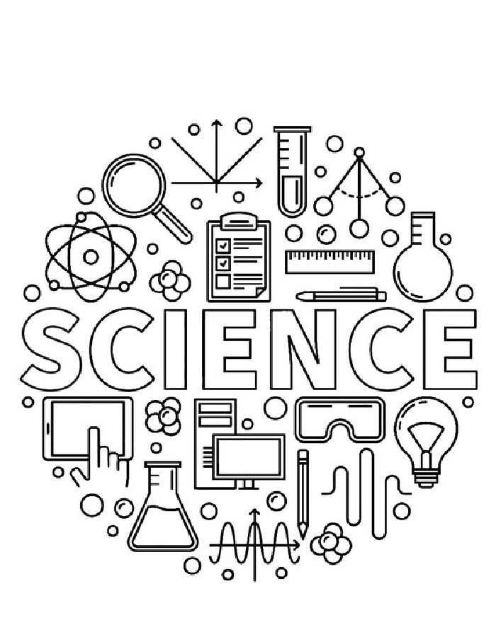 Science Lab Coloring Page