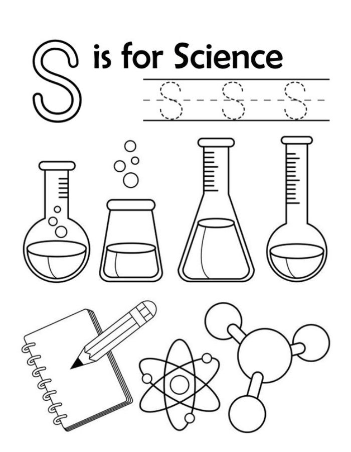 Science Pictures To Color Coloring Page