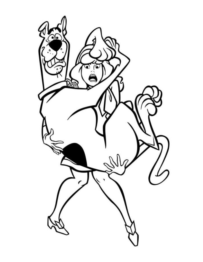 Scooby Doo Color Sheets Coloring Page