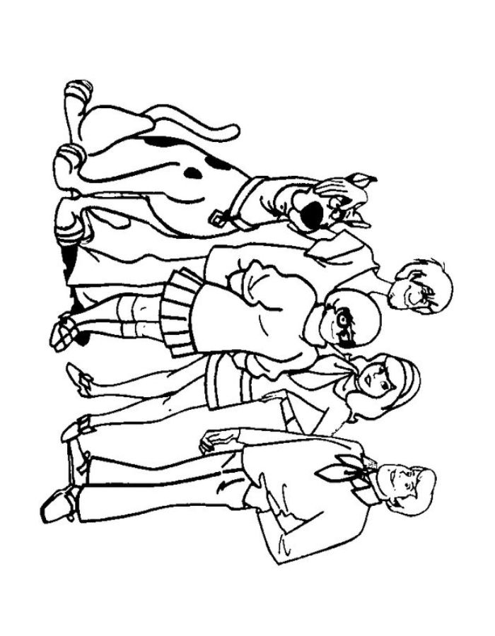 Scooby Doo Drawing Coloring Page