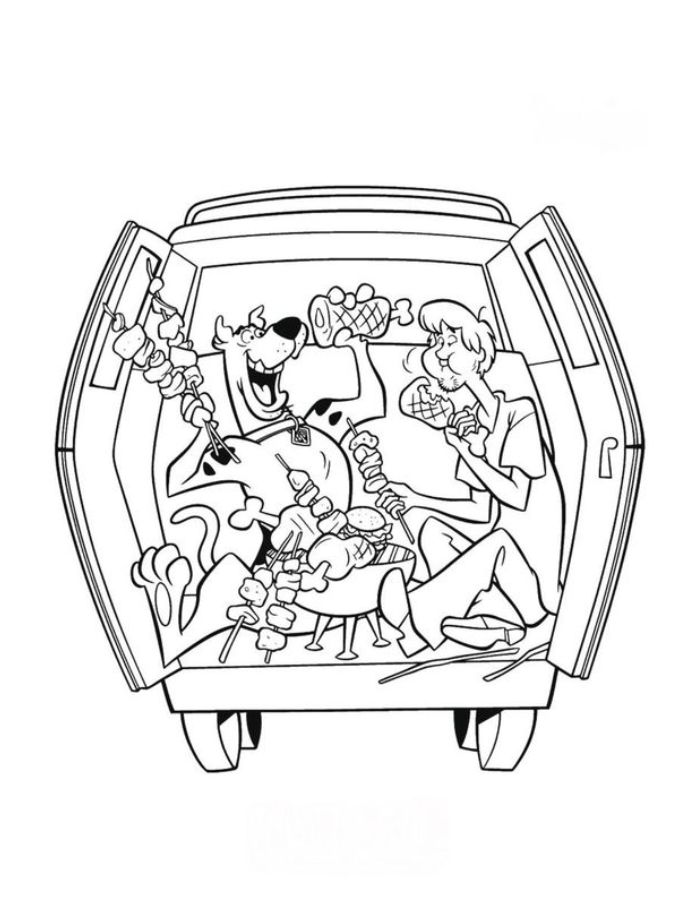 Scooby Doo For Kids Coloring Page