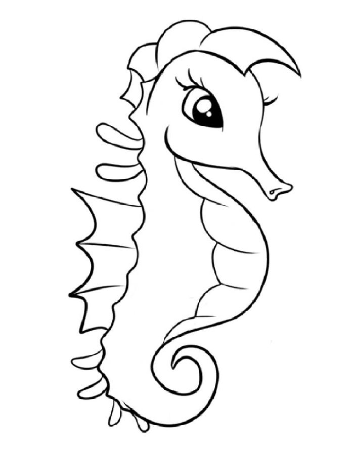 sea creatures coloring page