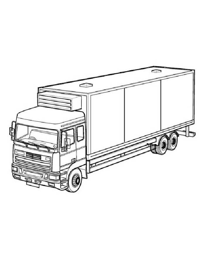 Semi Truck Coloring Pages