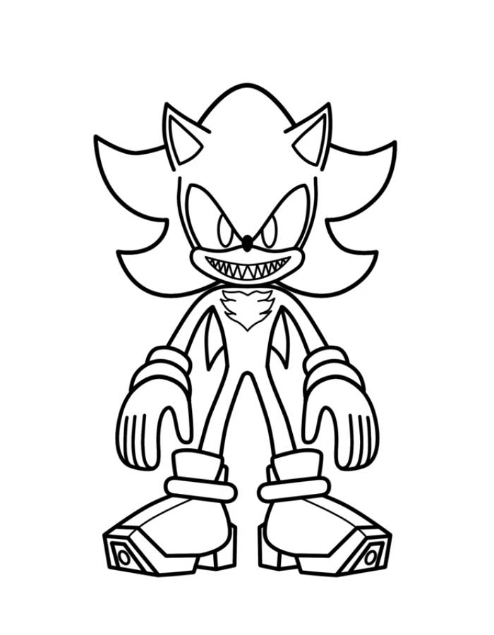 Shadow Exe Coloring Page