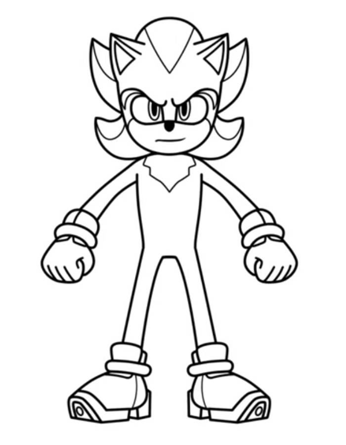 Shadow Sonic Adventure 2 Sonic Coloring Page