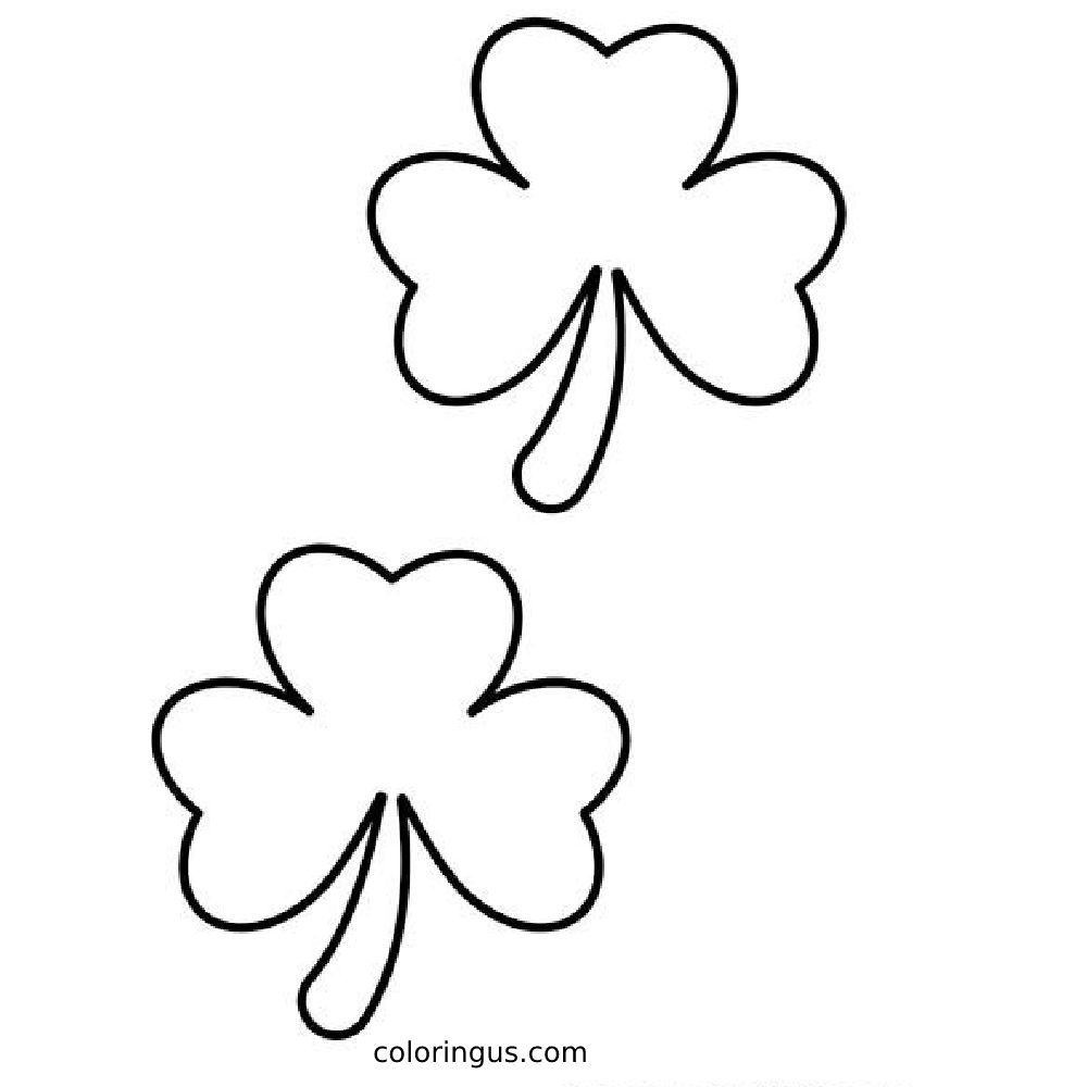 Shamrock Pictures To Print Coloring Page