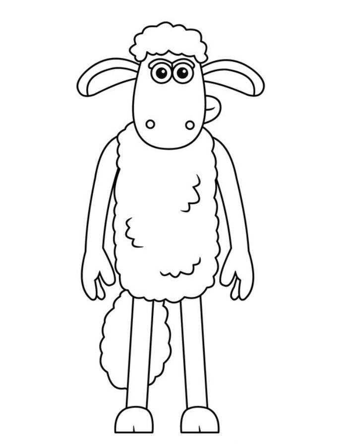 Shaun The Sheep Coloring Page